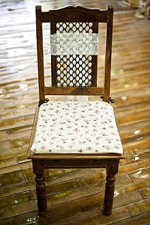 Úžitkový textil - Podsedák kvetinkový - 4404687_