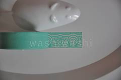 Papier - washi paska zelena cipka 2 - 4408434_