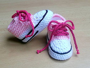 Detské topánky - Háčkované tenisky - 4413281_