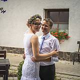 Šaty - Krásne vílovské svadobné šatky pre sl.D. - 4418369_