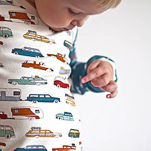 Detské oblečenie - BIO tričko Na ryby automobilem - 4447507_