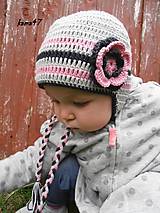 Detské čiapky - Prechodná ušianka - Megan - 4451495_