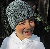 Detské čiapky - kulich sivý - 4450230_