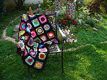 Úžitkový textil - Háčkovaná deka - Srdcová záležitosť - 4455924_