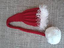Detské čiapky - škriatkovská čiapočka na Vianočné fotenie - 4456614_