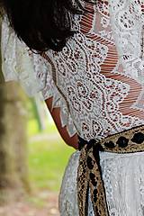 Šaty - vílovské,krajkové svadobné šaty v maslovej farbe - 4473495_