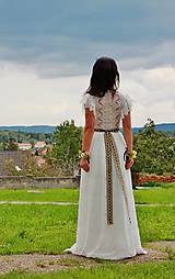 Šaty - vílovské,krajkové svadobné šaty v maslovej farbe - 4474182_