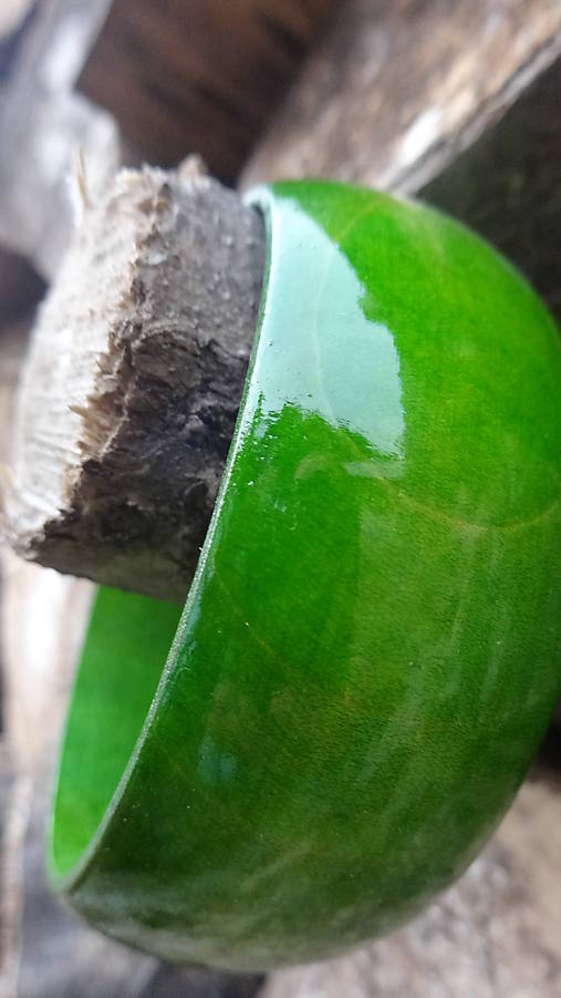 Náramky - Hráškovozelený náramok - 4480518_