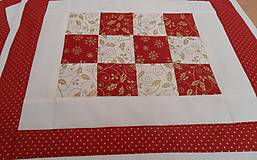 Úžitkový textil - Vianočné patchwork prestieranie do kuchyne 30x40 cm - 4494666_