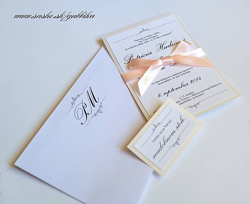 Papiernictvo - Svadobné oznámenie "SIMPLE SWEET" - 4546893_