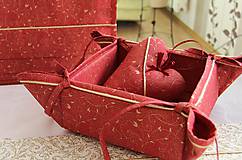 košík na pečivo - vianočný motív 
