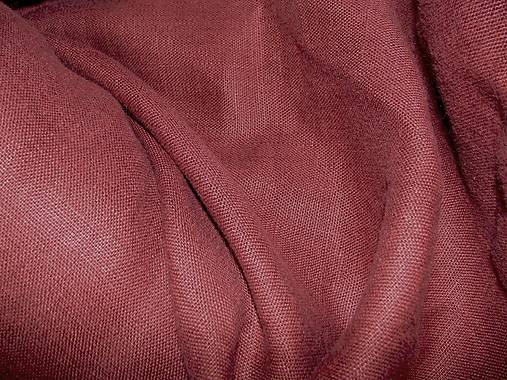 Textil - Ľan bordový - 4557271_