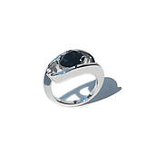 Prstene - Prsteň s čiernym zirkónom - 4569141_