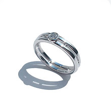 Prstene - Briliantový prsteň z bieleho zlata - 4569983_