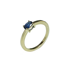 Prstene - Prsteň so zafírom - 4569991_