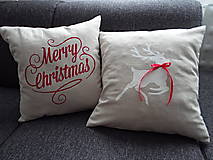 Úžitkový textil - Vianočná obliečka Merry Christmas - 4577777_