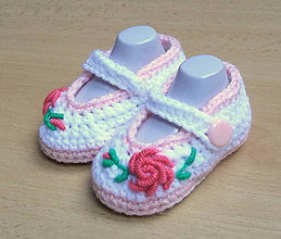 Detské topánky - Balerínky s kvetinkou - 4583360_