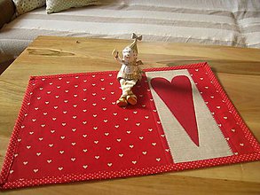 Úžitkový textil - vianočné, červené... - 4590155_