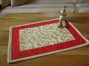Úžitkový textil - vianočná červeň - 4590209_