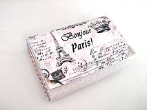 Peňaženky - Červánky v Paříži - peněženka i na karty - 4587121_