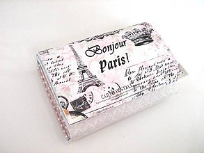 Peňaženky - Červánky v Paříži - peněženka i na karty - 4587121_