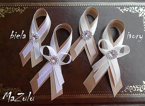 Svadobné pierka - svadobné pierko lattéBiela & lattéIvory - 4594034_