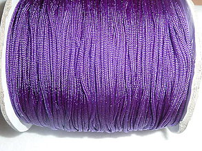 Galantéria - Nylonová šnúrka 1,5mm tmavofialová 39 - 4600470_