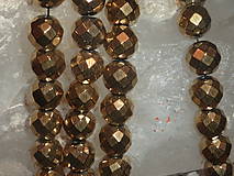 Minerály - Hematit zlatý fazetovaný 10mm II - 4605037_