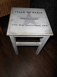 Nábytok - Drevený vintage stolík - 4607524_