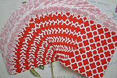 Obalový materiál - papierovy sacok cerveny kvet - 4631139_