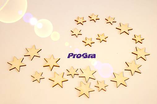 Polotovary - hviezdičky - sada 20 ks - 4634903_