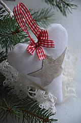 Dekorácie - Srdiečko vianočné - 4636085_