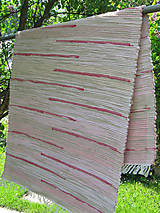 Úžitkový textil - Ručne tkaný koberec - pastelový mix 70 x 150 cm - 4644382_