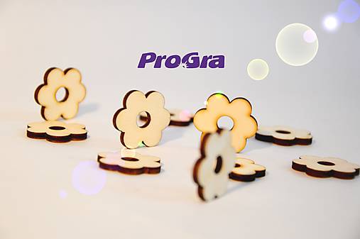 Polotovary - retrokvetinky - 2,5 cm - sada 10 ks - 4644689_