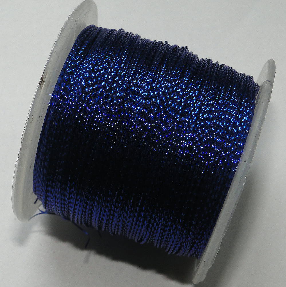 Šnúra s lurexom-1ks (modrá-100m)
