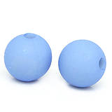 Korálky - Modré korálky matné 8mm (balíček 50ks) - 4653718_