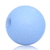 Korálky - Modré korálky matné 8mm (balíček 50ks) - 4653720_