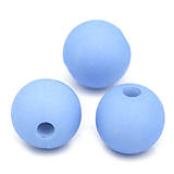 Korálky - Modré korálky matné 8mm (balíček 50ks) - 4653721_
