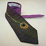 Hodvábna kravata Feather -skladom