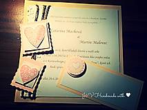 Papiernictvo - Svadobné oznámenie s pozvaním k svadobnému stolu (farebný text) - 4667861_