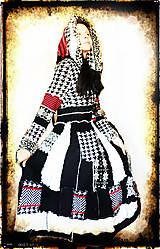 Svetre a kardigány - LEL black&white,red-retro III - 4672982_
