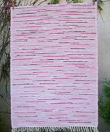 Úžitkový textil - tkaný koberec - staroružový 70 x 150 cm - 4678970_