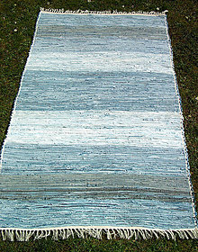 Úžitkový textil - tkaný koberec modrý -,, rifľový,, 80 x 200 cm - 4682989_