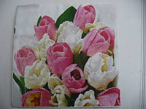 Papier - Servítka tulipány - 4685748_