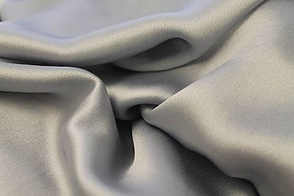 Textil - Satén šedý - 4696375_