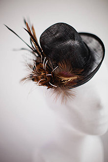 Ozdoby do vlasov - Čierny klobúčik II. - 4705113_