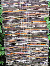 Ručne tkaný koberec - hnedo oranžový 70 x 250 cm