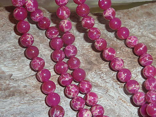 Minerály - Regalit f. fuchsia 6mm - 4711397_