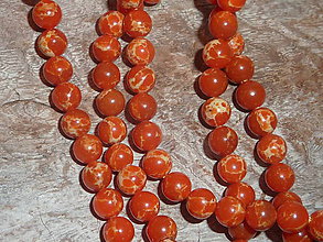 Minerály - Regalit f. oranžová 6mm - 4711337_