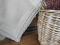 Úžitkový textil - Ľanový obrus Pure Beauty (165x65 cm) - 4713462_